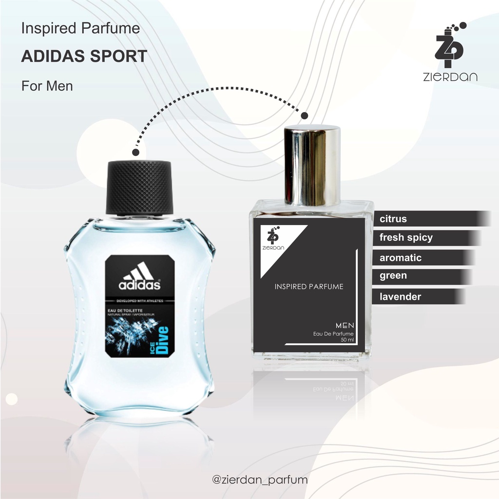 Zierdan Inspired Parfum Adidas Sport Parfume Farfum Minyak Wangi Tahan Lama Pria Cowok