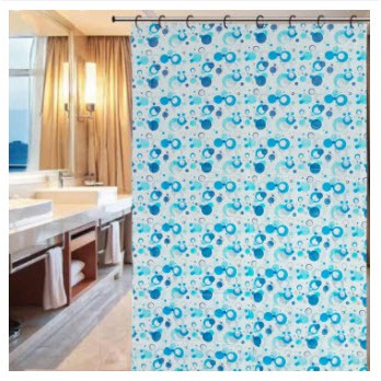 Tirai Kamar Mandi Shower Curtain 180 x 180 cm Bahan PEVA Anti Air