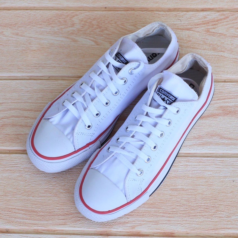 Sepatu Sneakers/ ALL STAR CLASSIC WHITE PENDEK/ Sepatu Sekolah/ Sepatu tali/ Sepatu/ Sepatu Allstar