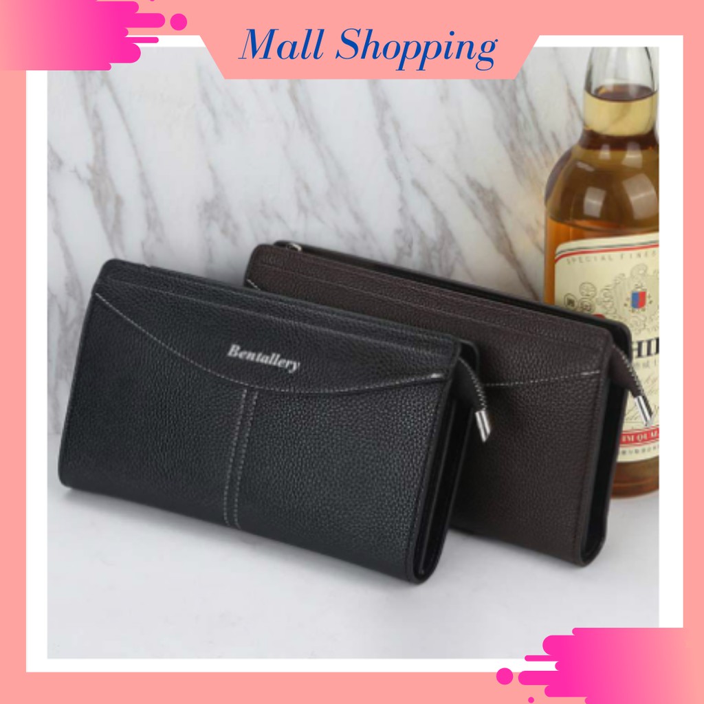 (COD) Dompet Kulit Lipat Wanita / Pria Dompet Kartu / HP Dompet Panjang Wanita / Pria DP06 MALLSHOPPING