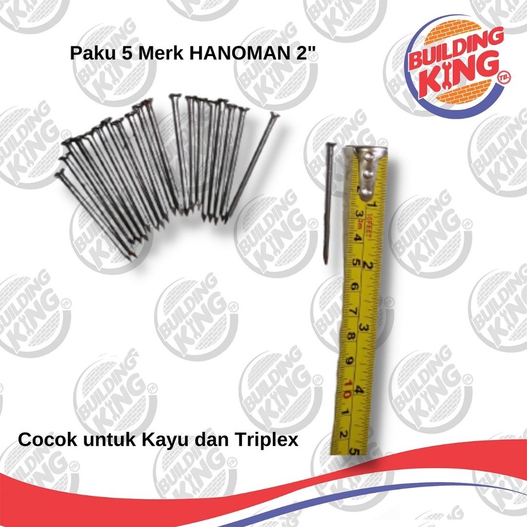 Paku Kayu/Triplex HANOMAN 2" Inch Paku 5 cm Paku Kayu Seri 5cm