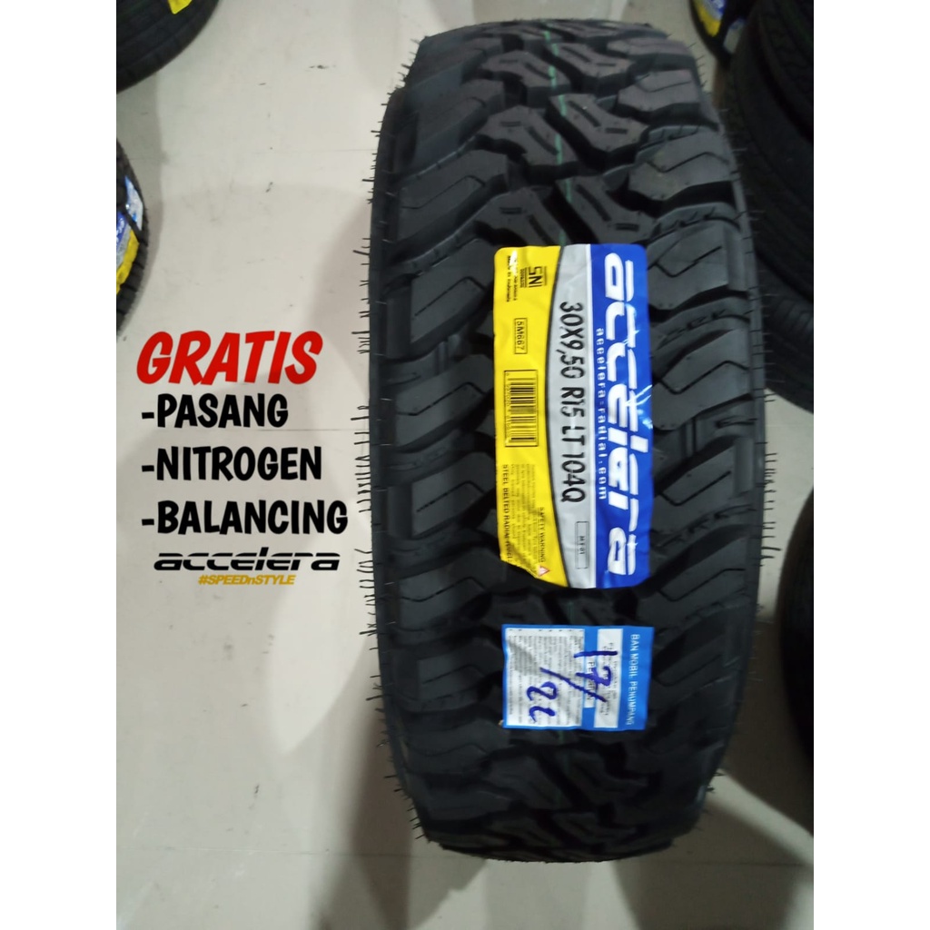 Ban Mobil Catok Ukuran 30 9,5 R15 Accelera MT01