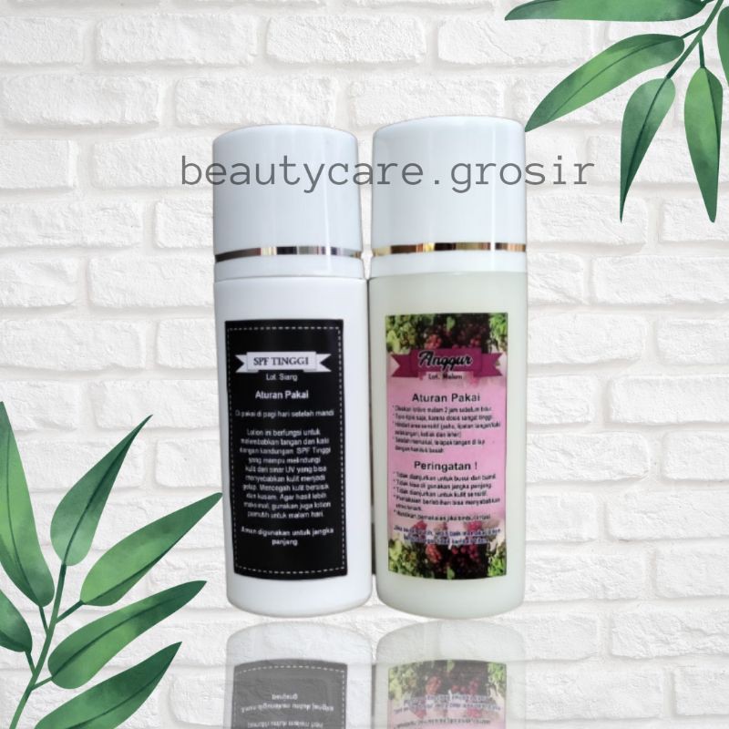 (ORIGINAL) Paket Lotion Anggur Dosis Tinggi / Dosis Super SIANG DAN MALAM