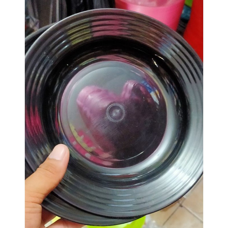 piring plastik warna satuan ukuran 9inchi-1