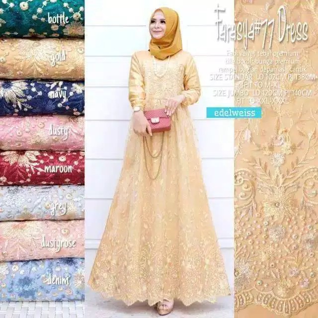[ SALE ] TERBARU GAMIS NIBRAS NBRS NB A81 WARNA LILAC DAN MOCCA XS - XXL / DRESS DEWASA OOTD CASUAL KEKINIAN KEREN GAMIS PESTA MUSLIMAH BRUKAT FLOWER TILE BAJU MUSLIM KONDANGAN BRIDESMAID KEKINIAN GAMIS REMAJA TERBARU 2021 | GAMIS KONDANGAN MODEL TERBARU-GOLD