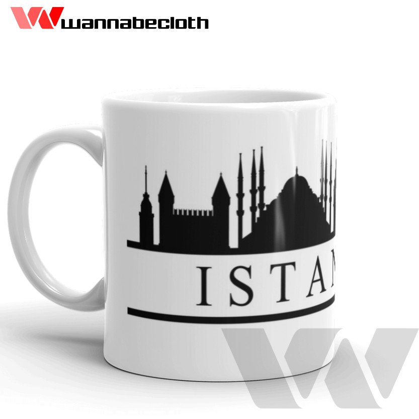 Gelas Istanbul Turki Mug Istanbul Turki Souvenir Istanbul Turki Mug World City v2