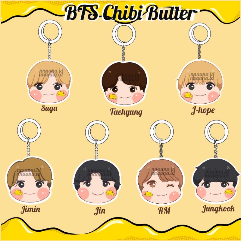 BTS Butter Chibi Keychain