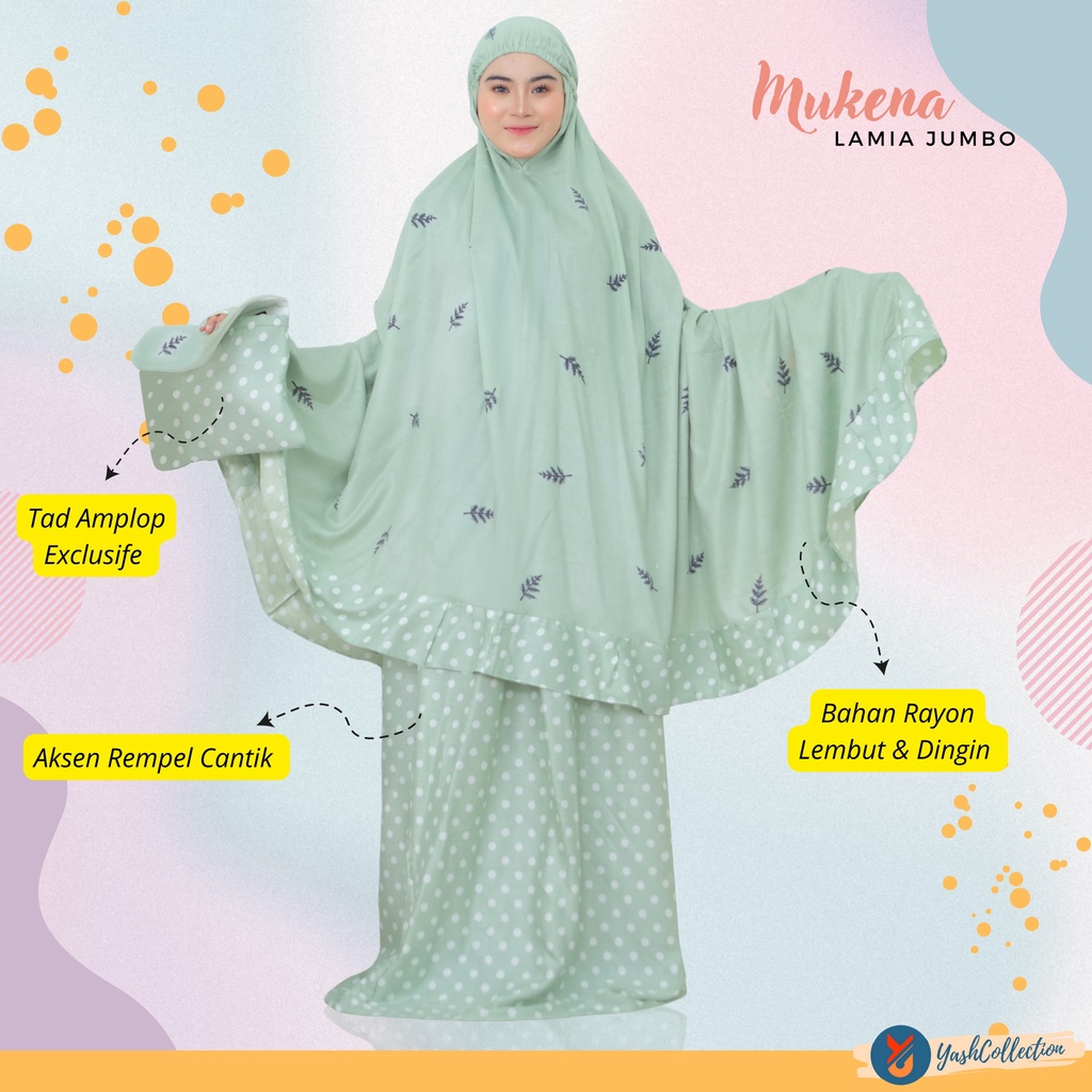 YashCollection Mukena Dewasa Bali Mukena Cemara LAMIA Jumbo-4