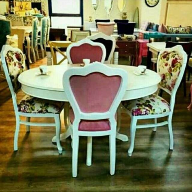 Kursi dan meja makan furniture jepara