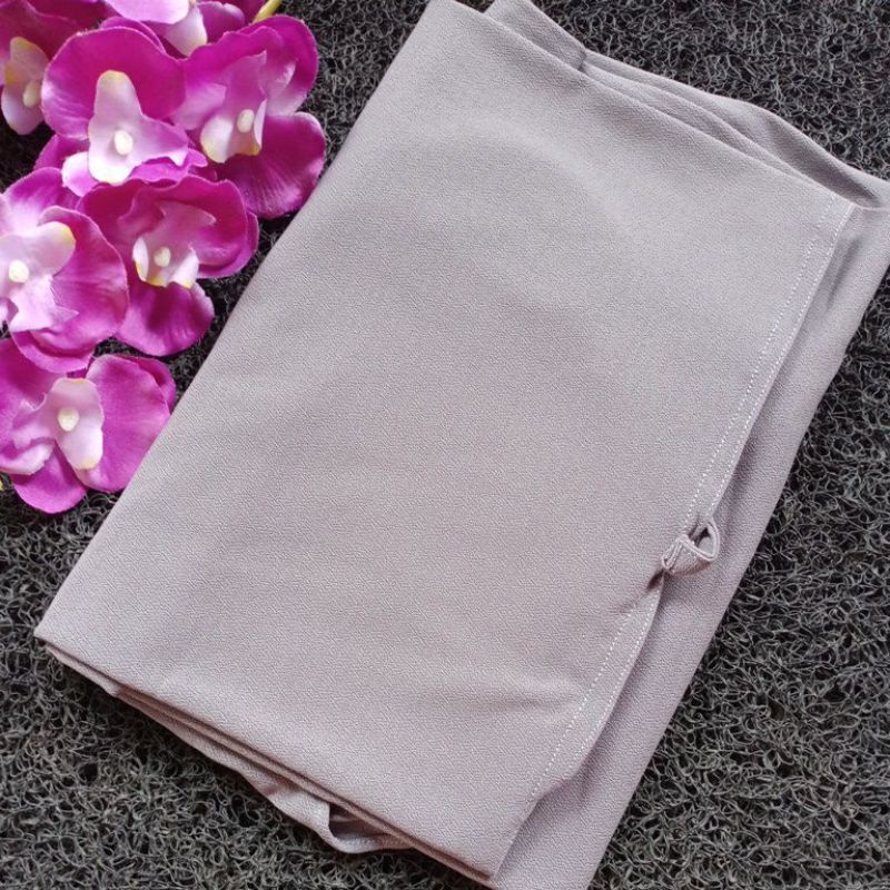 ( ORIGINAL ALDHANS 022) BERGO SHAFA AL-DHANS HIJAB | JILBAB INSTAN | KERUDUNG KEKINIAN | KHIMAR CANTIK-Abu muda