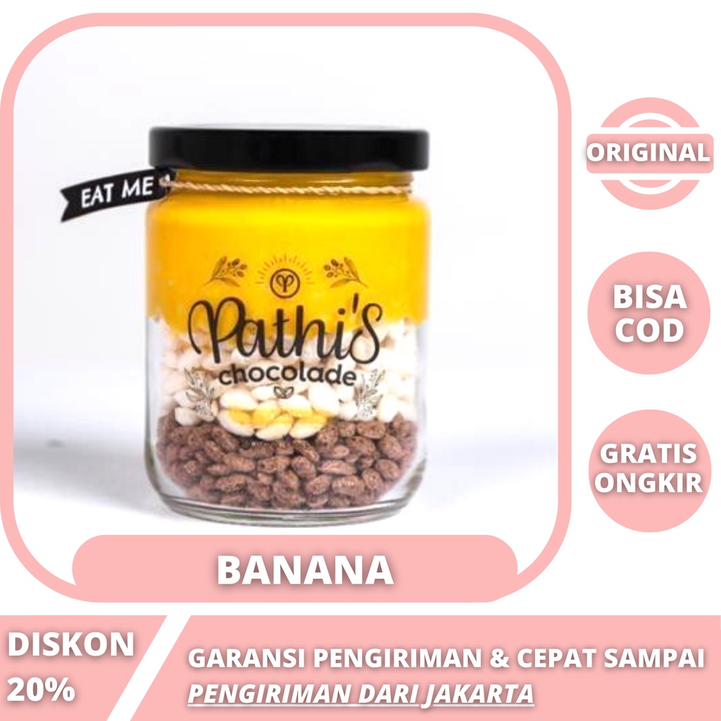 

Pathis Chocolade Cokelat Jar Lumer Crunchy - BANANA