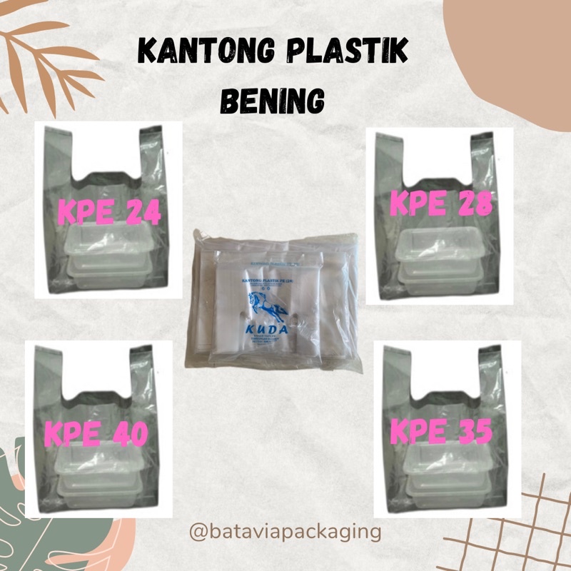 Plastik bening buat box nasi bento (pilih ukuran)