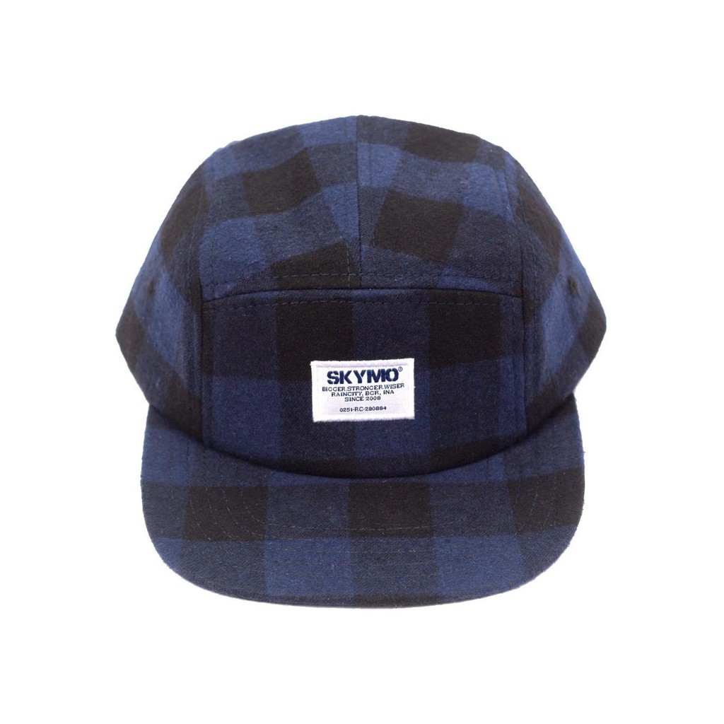 Skymo apparel Topi kanawas blue 5panel
