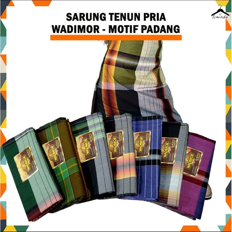 Sarung Tenun Laki WADIMOR motif PADANG