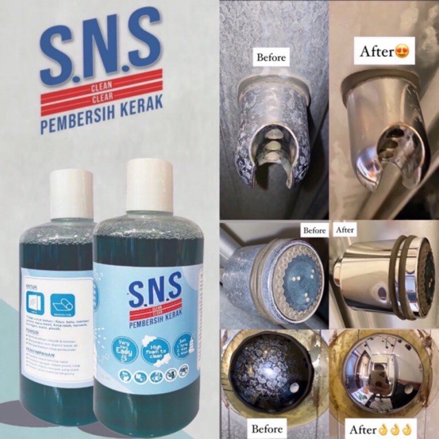 SNS Pembersih Kerak Air 500ml - Free Spray