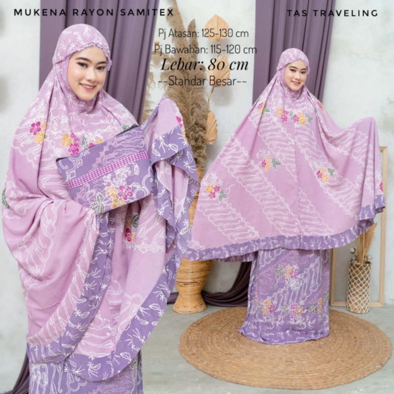 (TERBARU) MUKENA BATIK SOFT / MUKENA BATIK WARNA SOFT PINK, BIRU, TOSCA, LILAC UKURAN JUMBO / MUKENA RAYON BATIK / MUKENA MOTIF BATIK