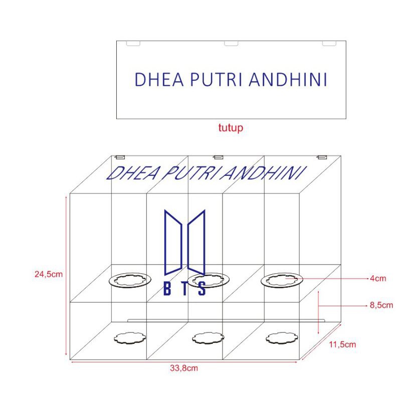 [BOX LIGHTSTICK] LIGHTSTICK BTS VERSI 2 3 SPECIAL EDITION / BOX LIGHTSTICK ACRYLIC ARMYBOMB / BTS RE