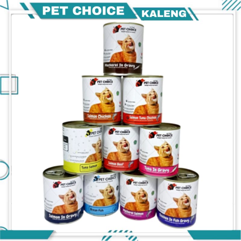 Pet Choice Kaleng wet cat food basah Makanan Kucing Kaleng / Kaleng Mirip Life Cat Kaleng / Whishkas Kaleng