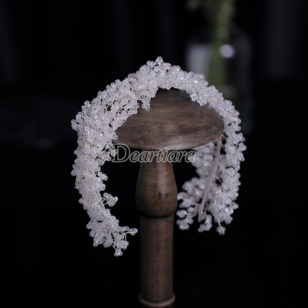 Bridal Headwear Luxury Handmade Crystal Headband Head Buckle Hair Accessories