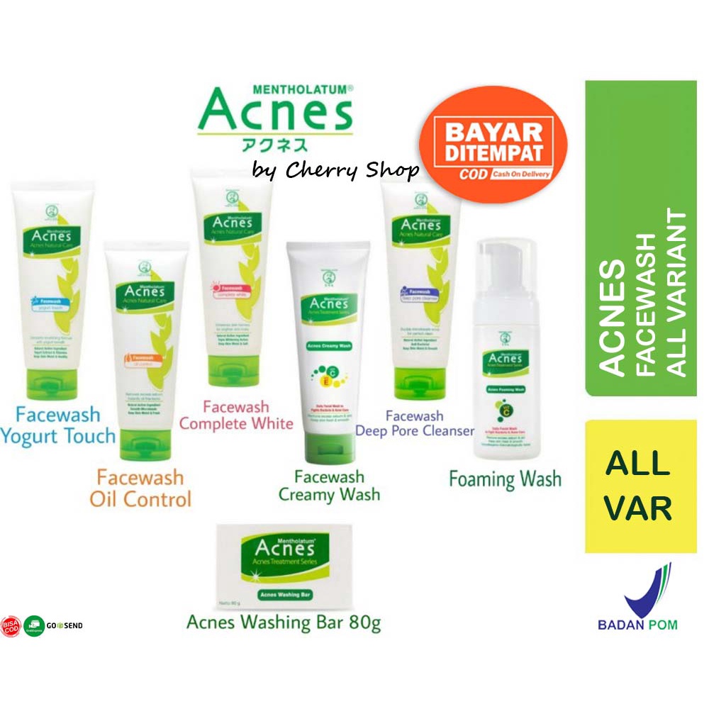 [BPOM] Acnes Creamy Wash Foaming Washing Bar 50g 80g 100g | Sabun cuci muka anti jerawat badan