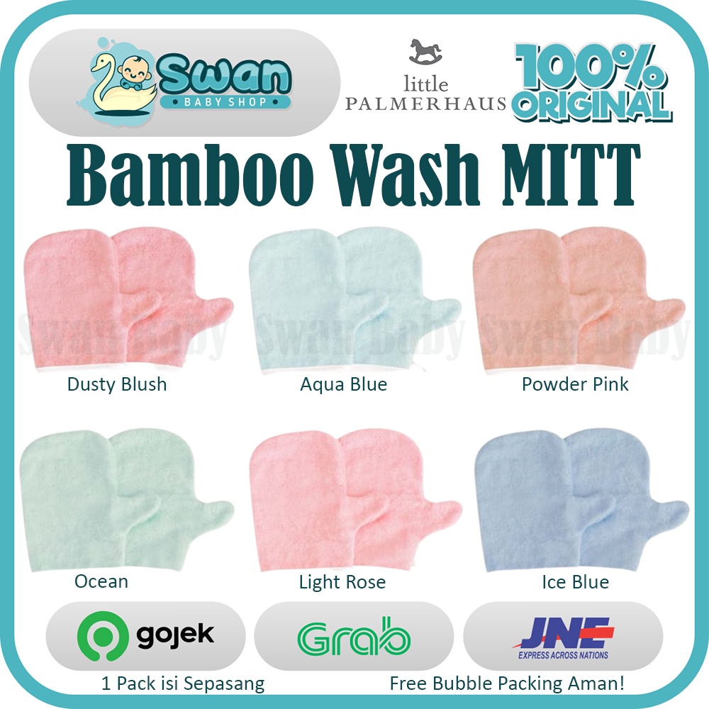 Little Palmerhaus Bam &amp; Boo Bamboo Washmitt 2pcs