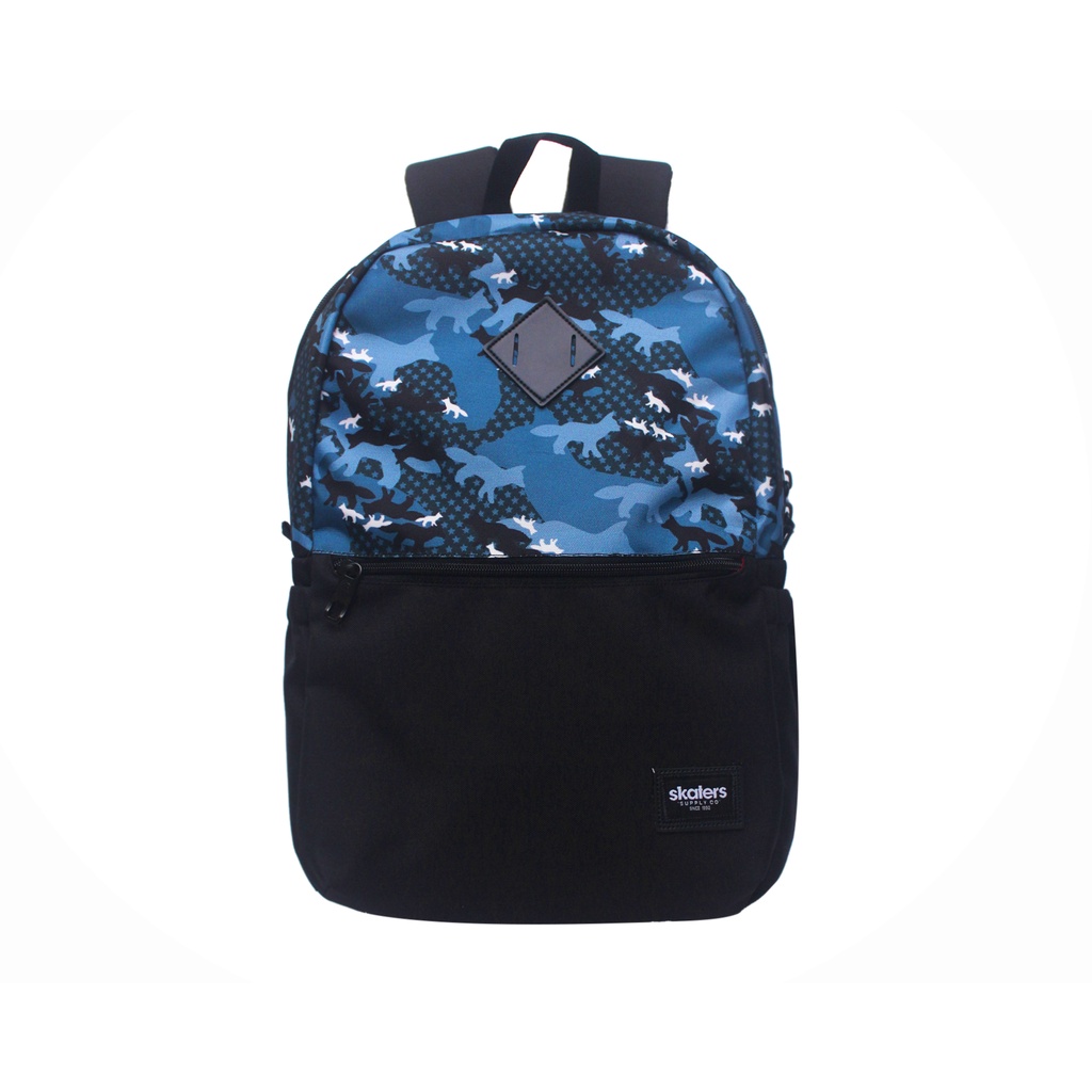 TAS RANSEL SKATERS VG020 FULL PRINT ABU HITAM