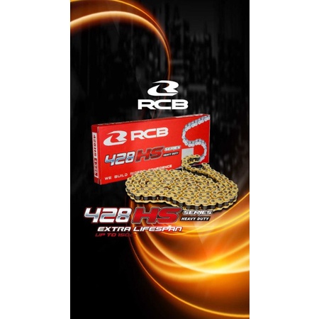 RANTAI RCB RACING BOY 428 HS  HD SERIES GOLD 1