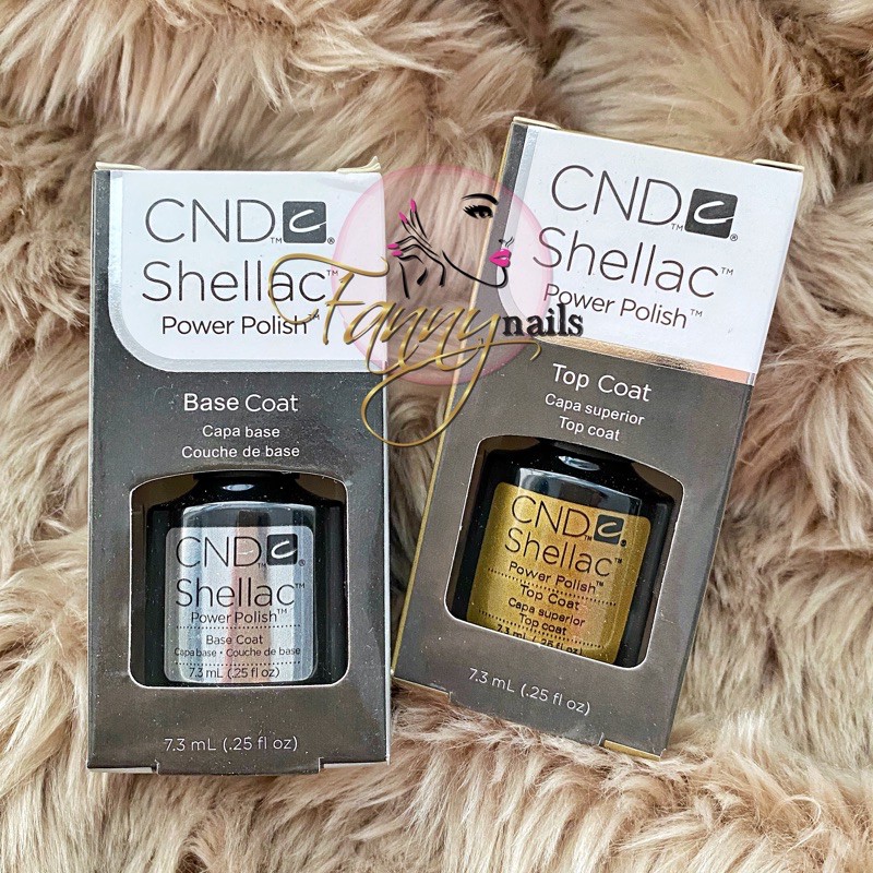 TOP COAT &amp; BASE COAT CNDC cnd c SHELLAC ORI nailart kutek gel nail gel polish
