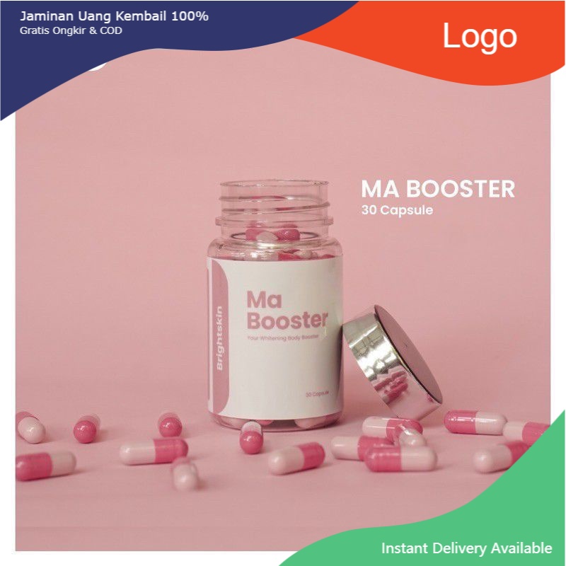 COD Ma Booster Whitening Kapsul Pemutih Badan Suplemen Pemutih Badan