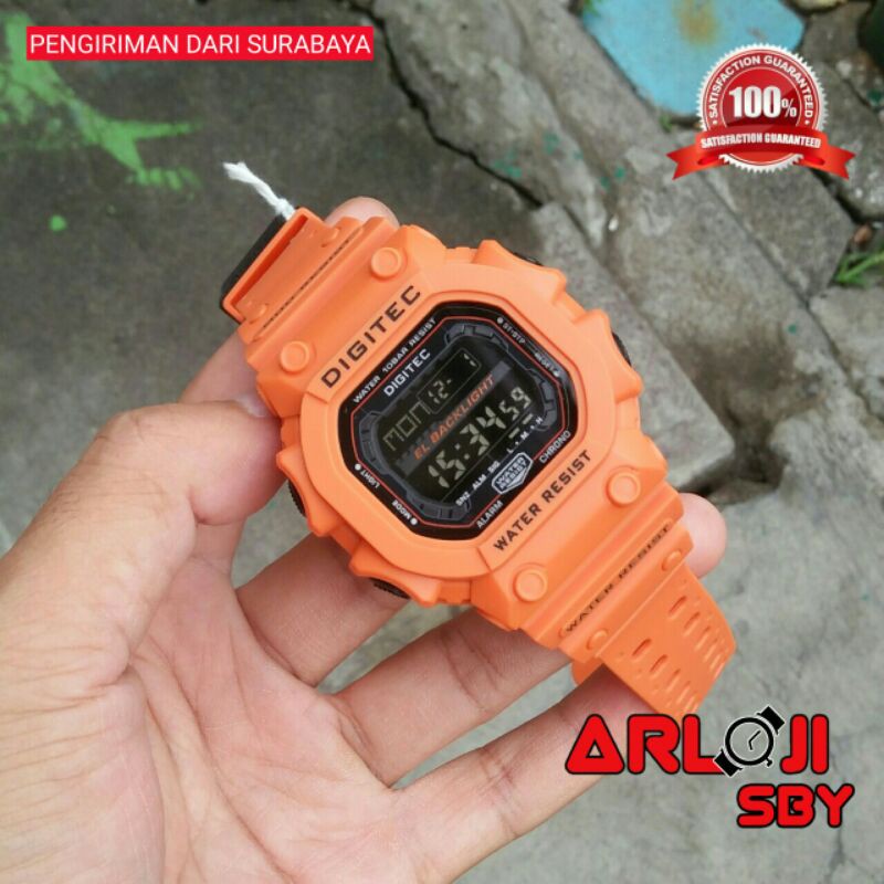 JAM TANGAN PRIA DIGITEC DG 5012 /2012 ORIGINAL TAHAN AIR RUBBER STRAP DIGITEC MONSTER