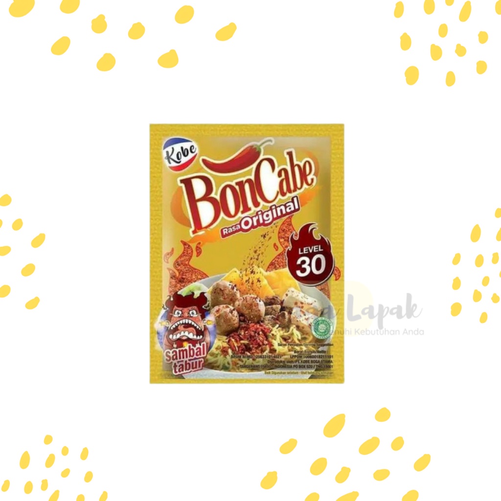 BonCabe Cabai Tabur Kobe Level 30 Bubuk Original Sachet 6gr