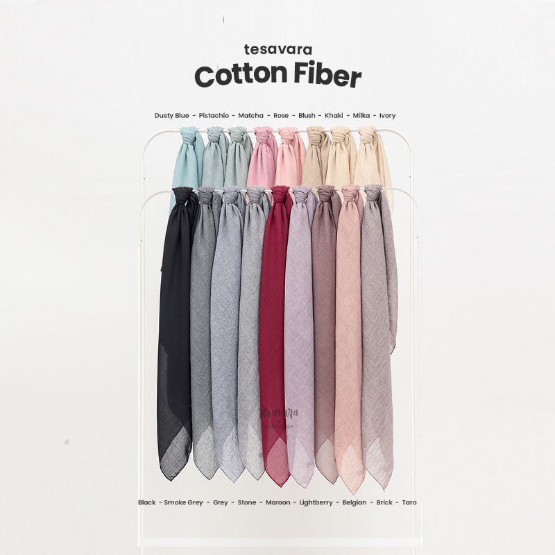 Minor Defect | Tesavara Cotton Fiber | Jilbab Wanita Segiempat