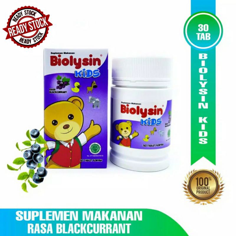 Biolysin Kids Multivitamin Penambah Nafsu makan /Mencegah sakit/Mempercepat pemulihan dari sakit