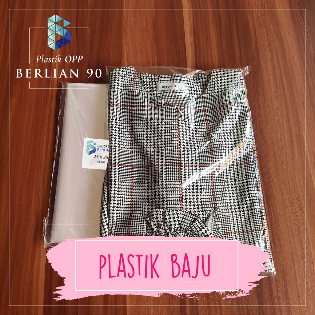 Jual Plastik Opp Lem 25 X 35 Cm 30s Micron Plastik Opp Tebal Isi 100 Pcs Plastik Kemasan 7533