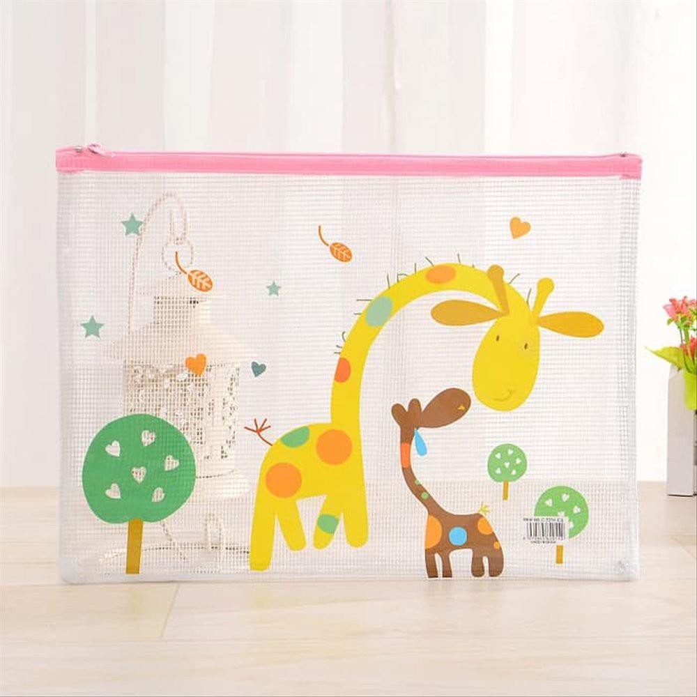 

PF17 Korean Lovely Animal PVC Transparant Stationery A5 File Folder