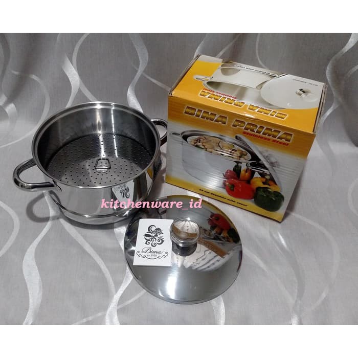 Promo Panci Bima Stainless Steel Steamer 22 Cm With Cover / Kukusan Langseng