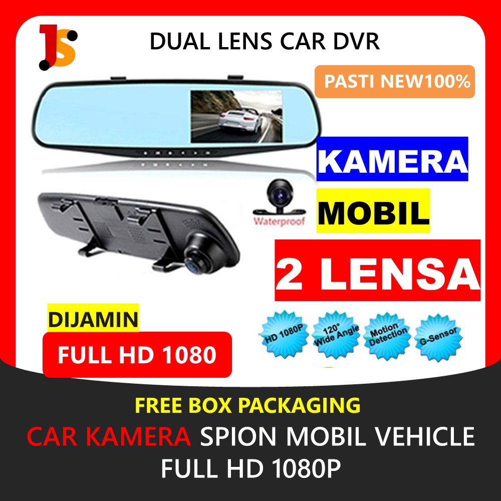 DASH CAM DASHCAM MOBIL KAMERA DEPAN BELAKANG MOBIL KAMERA MUNDUR PARKIR MOBIL CCTV MINI MOBIL JS131