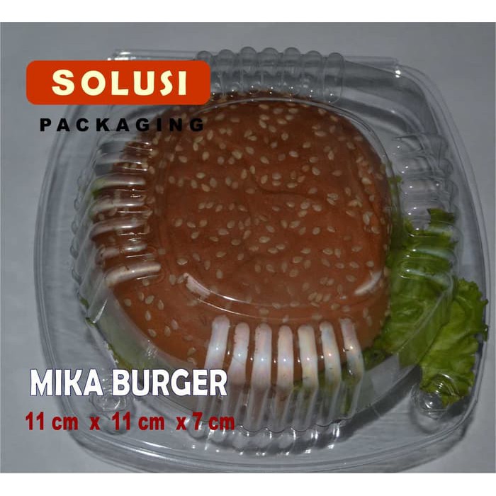 

KEMASAN MIKA BURGER / TEMPAT BURGER / PLASTIK BURGER