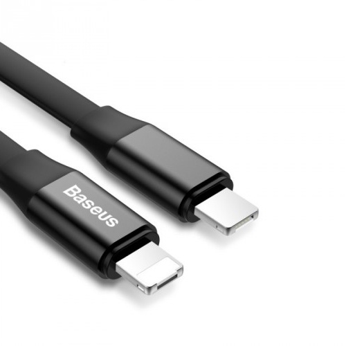 Baseus Nimble Series 2 in 1 Kabel Micro USB + Lightning 2A 23 CM - CALMBJ-01 - Black