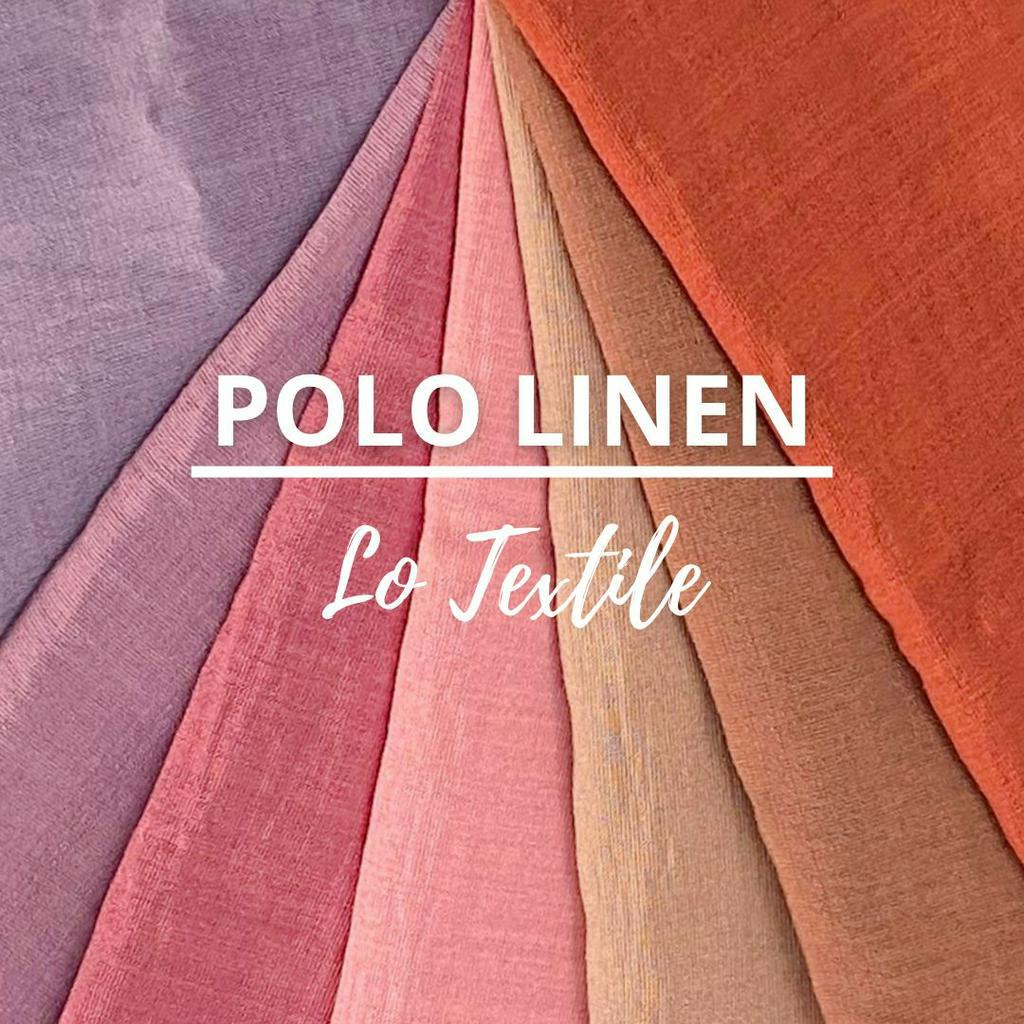 Kain Katun Polo Linen 1 Meter - Bahan Gamis Setelan Tunik Multiguna