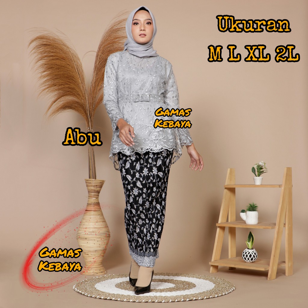 SETELAN KEBAYA AURORA TILE MUTIARA/KEBAYA MODERN/KEBAYA BRUKAT/KEBAYA BROKAT/KEBAYA WISUDA/TERBARU