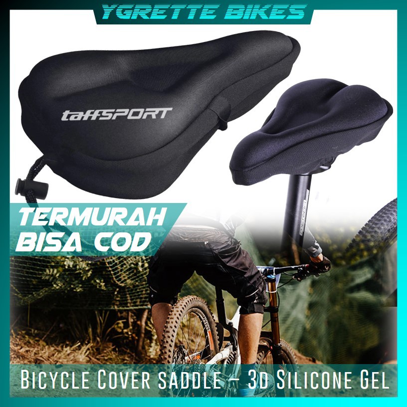 YGRETTE - TaffSPORT COVER Jok Sadel Sepeda 3D Silicone Gel BICYCLE SADDLE EMPUK MURAH