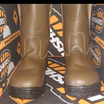 Sepatu krusher Texas brown original