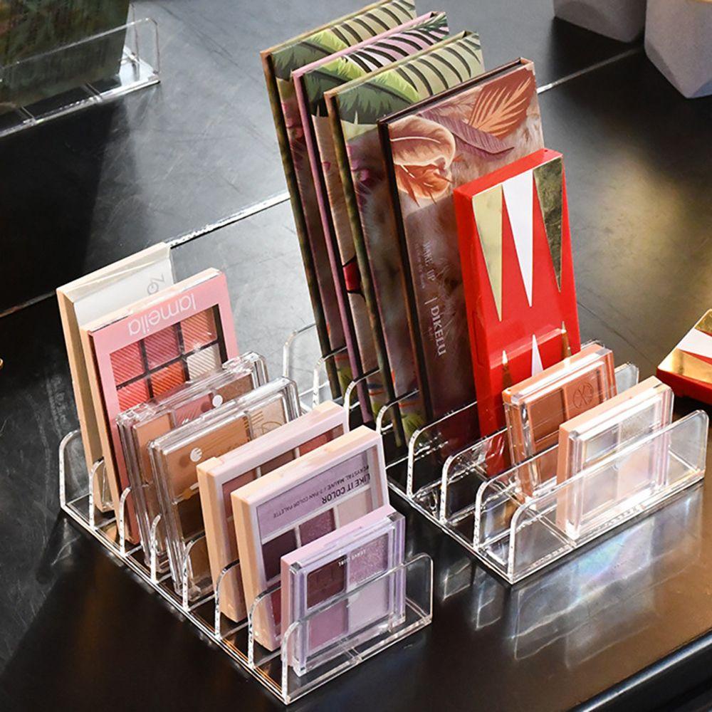 Solighter Makeup Palette Organizer Transparan Compact BPA-Free Kamar Mandi Wajah Bubuk Kosmetik Penyimpanan Eyeshadow Blush Holder