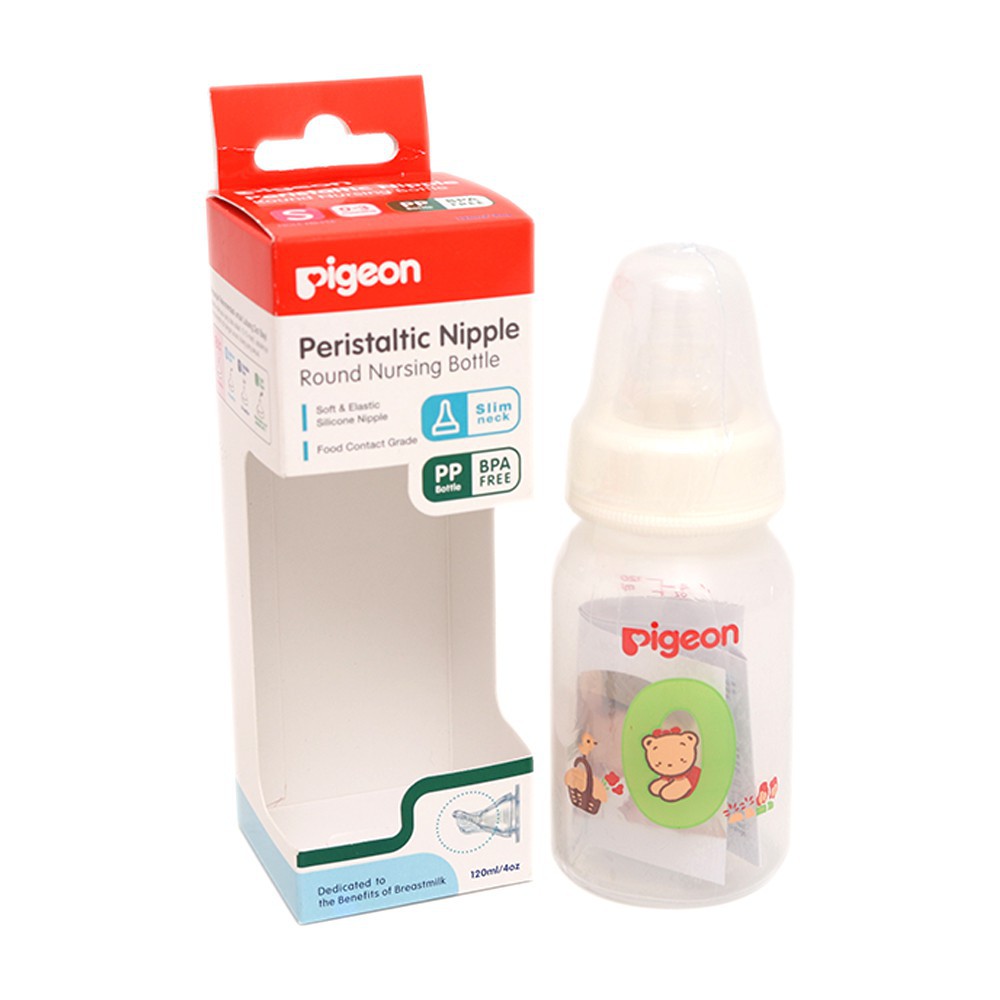 ♥BabyYank♥ PIGEON BOTOL SUSU PP SILICONE NIPPLE SLIM NECK 50ML 120ML 240ML / BOTOL SUSU SLIM NECK PIGEON