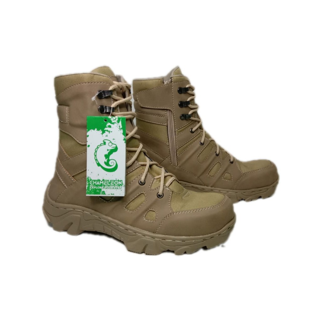 Sepatu Safety Boot Gurun 5AA Kerja Lapangan 9inc