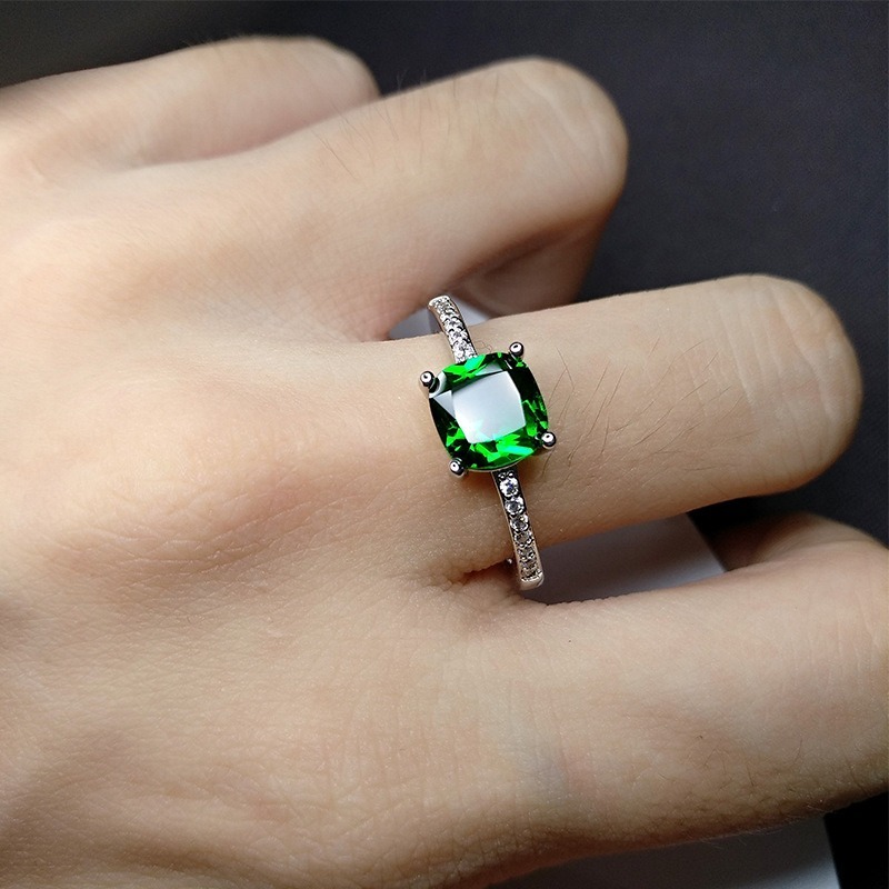 Cincin Pasangan Mewah Dengan Hiasan Berlian Imitasi Untuk Pria / Wanita