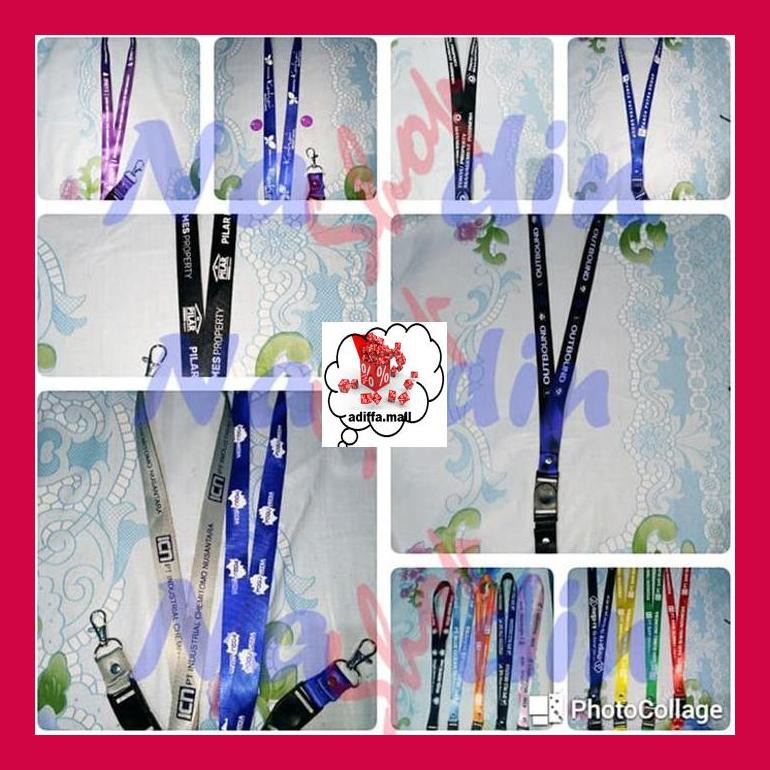 

474S0T5D Tali Id Card Kilat 2 Cm + Sablon 1 Warna (Minimum 20 Pcs) Mytpjd80E