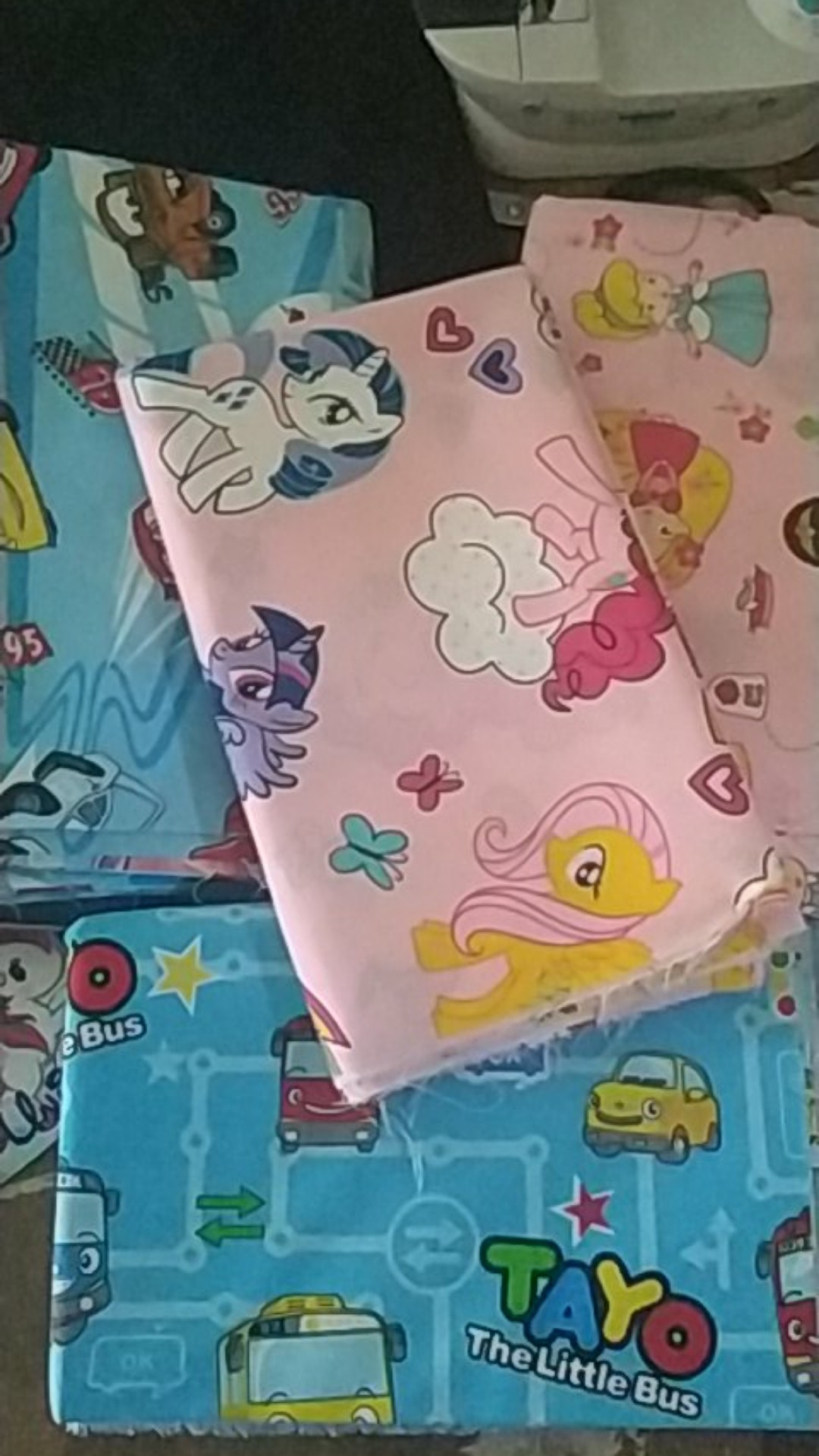 Tayo The Little Bus, Bahan Kain Katun Meteran Uk. 1m X 2.4m