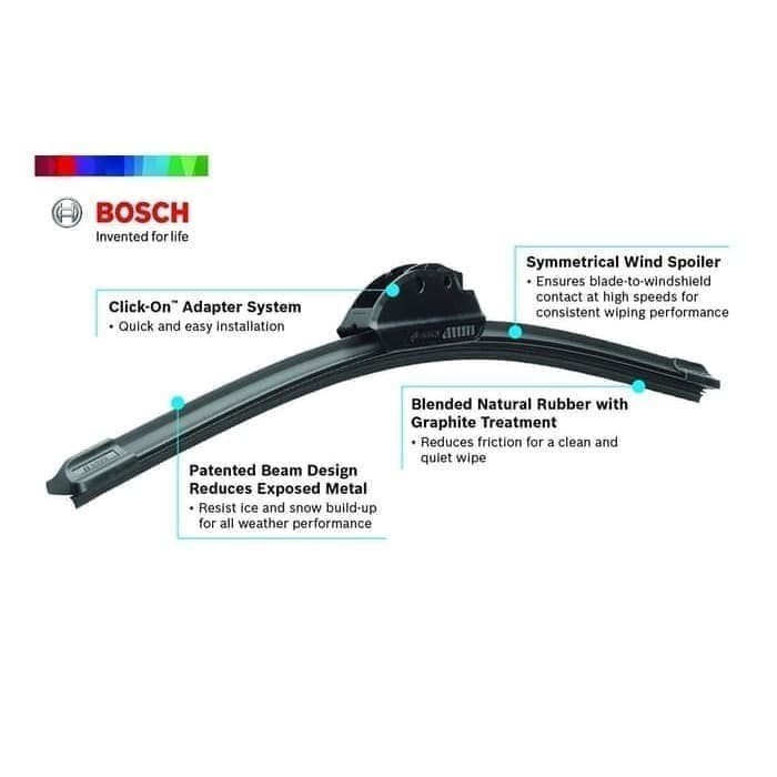 Wiper Blade New Pajero Sport BOSCH Frameless ADVANTAGE 18-21&quot; ORIGINAL